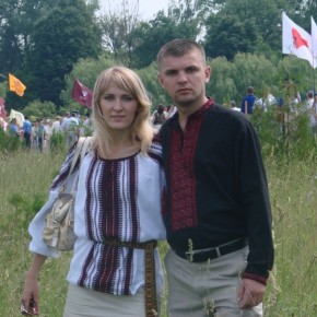З дружиною на "Козацьких могилах" 2007 р.Б.